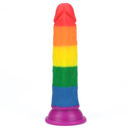 7 inches rainbow dildo