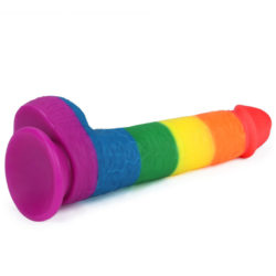 9 inches rainbow dildo